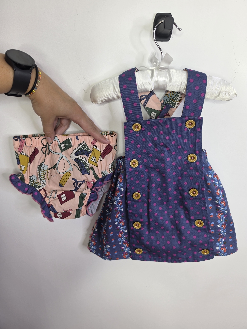 Choose Your Own Path Reversible Panel, Jumper Pinafore Dress & Diaper Cover